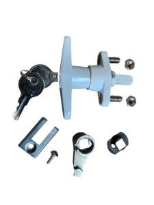 T-Handle Lock Assembly - Replacement T-Handle Lock for Bertha HV Accordion Shutters