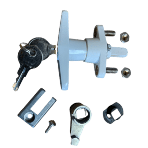 T-Handle Lock Assembly - Replacement T-Handle Lock for Bertha HV Accordion Shutters