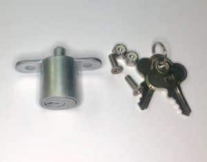 CF Lock - Accordion shutter lock for centerfold type shutters